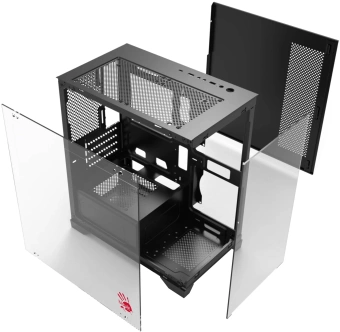 Корпус Bloody BD-CC103F черный без БП mATX 7x120mm 1xUSB2.0 1xUSB3.0 audio bott PSU - купить недорого с доставкой в интернет-магазине