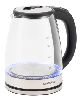 Чайник электрический Starwind SKG4777 1.8л. 2000Вт черный/прозрачный корпус: стекло - цена, купить или заказать с доставкой в интернет-магазине Чайник электрический Starwind SKG4777 1.8л. 2000Вт черный/прозрачный корпус: стекло - купить недорого с доставкой в интернет-магазине