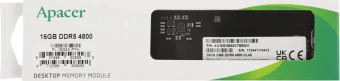 Память DDR5 16GB 4800MHz Apacer FL.16G2A.PTH RTL PC4-38400 CL40 DIMM 288-pin 1.2В Ret - купить недорого с доставкой в интернет-магазине
