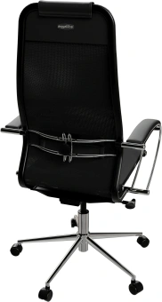 Кресло Метта ErgoLife Set 12 черный сиденье черный сетка с подголов. крестов. сталь хром - купить недорого с доставкой в интернет-магазине