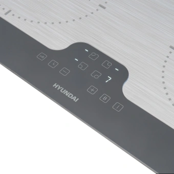 Индукционная варочная поверхность Hyundai HHI 6772 GR серебристый - купить недорого с доставкой в интернет-магазине