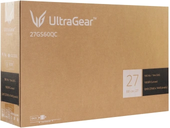 Монитор LG 27" UltraGear 27GS60QC-B фиолетовый VA LED 16:9 HDMI матовая 300cd 178гр/178гр 2560x1440 180Hz FreeSync DP 2K 4.8кг - купить недорого с доставкой в интернет-магазине