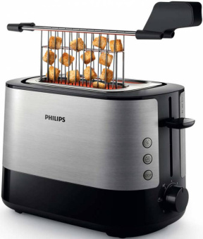 Тостер Philips HD2635/90 950Вт серебристый/черный - цена, купить или заказать с доставкой в интернет-магазине Тостер Philips HD2635/90 950Вт серебристый/черный - купить недорого с доставкой в интернет-магазине