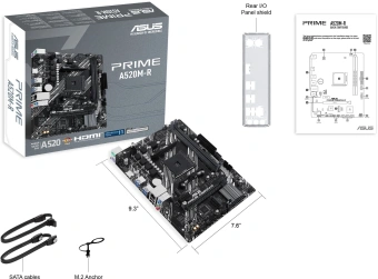 Материнская плата Asus PRIME A520M-R Soc-AM4 AMD A520 2xDDR4 mATX AC`97 8ch(7.1) GbLAN RAID+HDMI - купить недорого с доставкой в интернет-магазине