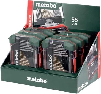 Набор бит и сверл Metabo 626707000 по мет/камн/дер (55пред.) для шуруповертов/дрелей - купить недорого с доставкой в интернет-магазине