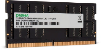 Память DDR5 32GB 4800MHz Digma DGMAS54800032D RTL PC5-38400 CL40 SO-DIMM 262-pin 1.1В dual rank Ret - купить недорого с доставкой в интернет-магазине