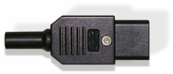 Вилка Hyperline CON-IEC320C13 (упак.:1шт) 1м черный - купить недорого с доставкой в интернет-магазине