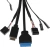 Корпус Bloody BD-CC105 черный без БП mATX 5x120mm 1xUSB2.0 1xUSB3.0 audio bott PSU - купить недорого с доставкой в интернет-магазине