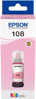 Чернила Epson 108 C13T09C64A светло-пурпурный 70мл для Epson L8050/L18050 - купить недорого с доставкой в интернет-магазине