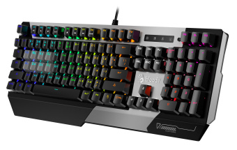 Клавиатура A4Tech Bloody B865N механическая серый/черный USB for gamer LED - купить недорого с доставкой в интернет-магазине