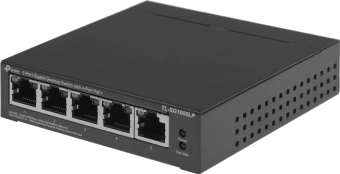 Коммутатор TP-Link TL-SG1005LP (L2) 5x1Гбит/с 4PoE+ 40W неуправляемый - купить недорого с доставкой в интернет-магазине
