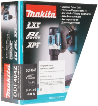 Дрель-шуруповерт Makita DDF484Z аккум. патрон:быстрозажимной - купить недорого с доставкой в интернет-магазине