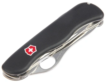 Нож перочинный Victorinox Trailmaster One Hand Wavy Edge (0.8463.MW3) 111мм 12функц. черный карт.коробка - купить недорого с доставкой в интернет-магазине