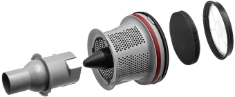 Пылесос Kitfort КТ-5152 700Вт серый/красный - купить недорого с доставкой в интернет-магазине