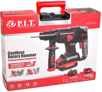 Перфоратор P.I.T. PBH20H-22A/1 патрон:SDS-plus уд.:1.5Дж аккум. (кейс в комплекте) - купить недорого с доставкой в интернет-магазине