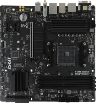 Материнская плата MSI B550M PRO-VDH WIFI Soc-AM4 AMD B550 4xDDR4 mATX AC`97 8ch(7.1) GbLAN RAID+HDMI+DP - купить недорого с доставкой в интернет-магазине