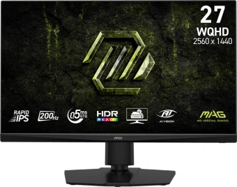 Монитор MSI 27" Mag 272QPF E20 черный IPS LED 16:9 HDMI полуматовая HAS Piv 300cd 178гр/178гр 2560x1440 200Hz DP WQ 6.2кг - купить недорого с доставкой в интернет-магазине