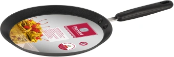 Сковорода блинная Rondell Pancake frypan RDA-128 круглая 26см покрытие: TriTitan ручка несъемная (без крышки) черный - купить недорого с доставкой в интернет-магазине