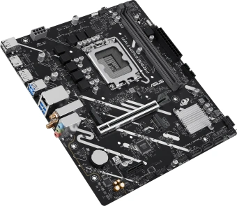 Материнская плата Asus PRIME B760M-F WIFI Soc-1700 Intel B760 2xDDR5 mATX AC`97 8ch(7.1) GbLAN RAID+HDMI+DP - купить недорого с доставкой в интернет-магазине