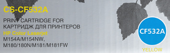 Картридж лазерный Cactus CS-CF532A CF532A желтый (900стр.) для HP LJ M180n/M181fw - купить недорого с доставкой в интернет-магазине