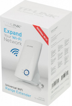 Повторитель беспроводного сигнала TP-Link TL-WA854RE N300 Wi-Fi белый - купить недорого с доставкой в интернет-магазине