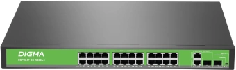 Коммутатор Digma DSP224F-2C-R400 DSP224F-2C-R400 V1 (L2) 24x100Мбит/с 2xКомбо(1000BASE-T/SFP) 24PoE 24PoE+ 400W неуправляемый - цена, купить или заказать с доставкой в интернет-магазине Коммутатор Digma DSP224F-2C-R400 DSP224F-2C-R400 V1 (L2) 24x100Мбит/с 2xКомбо(1000BASE-T/SFP) 24PoE 24PoE+ 400W неуправляемый - купить недорого с доставкой в интернет-магазине