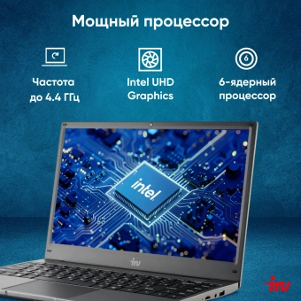 Ноутбук IRU Tactio 14ALH Core i3 1215U 16Gb SSD512Gb Intel UHD Graphics 14" IPS FHD (1920x1080) FreeDOS grey WiFi BT Cam 4000mAh (2058889) - купить недорого с доставкой в интернет-магазине