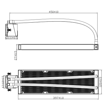 Система водяного охлаждения Thermalright Frozen Infinity 360 ARGB Soc-AM5/AM4/1200/1700/1851 белый 4-pin 28.2dB Al Ret (F-INFINITY-360-WH) - купить недорого с доставкой в интернет-магазине