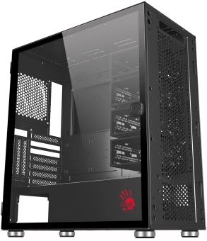 Корпус Bloody BD-CC119 черный без БП ATX 7x120mm 2xUSB3.0 audio bott PSU - купить недорого с доставкой в интернет-магазине