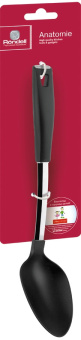 Ложка для первых/вторых блюд Rondell Anatomie RD-651 черный упак.:картонная подложка - купить недорого с доставкой в интернет-магазине