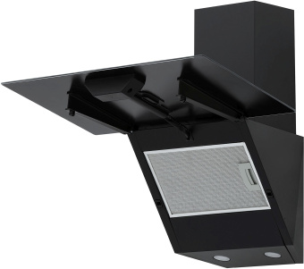 Вытяжка каминная Krona Jina 600 PB черный управление: кнопочное (1 мотор) - купить недорого с доставкой в интернет-магазине