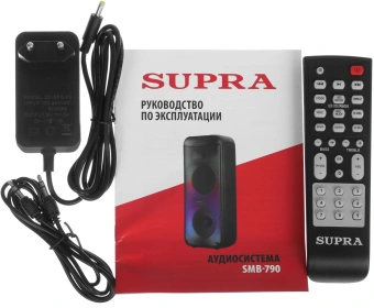Минисистема Supra SMB-790 черный 65Вт FM USB BT micro SD - купить недорого с доставкой в интернет-магазине
