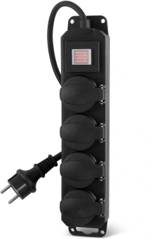 Сетевой фильтр Buro 400MDP-5-B 5м (4 розетки) черный (коробка) - купить недорого с доставкой в интернет-магазине