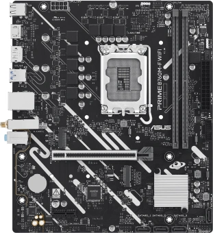 Материнская плата Asus PRIME B760M-F WIFI Soc-1700 Intel B760 2xDDR5 mATX AC`97 8ch(7.1) GbLAN RAID+HDMI+DP - купить недорого с доставкой в интернет-магазине