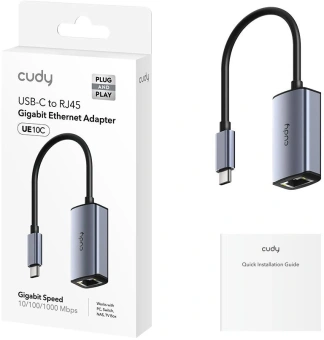 Сетевой адаптер Gigabit Ethernet Cudy UE10C USB Type-C - купить недорого с доставкой в интернет-магазине