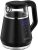 Чайник электрический Kitfort КТ-6696 1л. 1100Вт черный/серебристый корпус: стекло/пластик (KT-6696) - купить недорого с доставкой в интернет-магазине