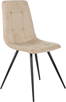 Стул для дома Бюрократ CH-K1 бежевый Holland 06 металл черный на ножках (CH-K1_1/HL07) - купить недорого с доставкой в интернет-магазине