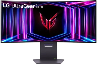 Монитор LG 34" UltraWide 34GS95QE-B черный OLED LED 21:9 HDMI M/M матовая HAS Piv 275cd 178гр/178гр 3440x1440 240Hz G-Sync FreeSync Premium Pro DP WQ USB 9.3кг - купить недорого с доставкой в интернет-магазине