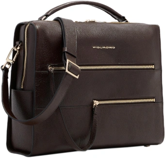 Деловая сумка Piquadro Patricia CA6774W140/M с отделением для ноутбука 14" коричневая натур.кожа - купить недорого с доставкой в интернет-магазине