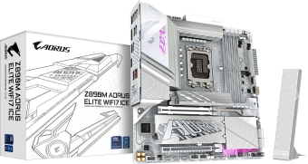 Материнская плата Gigabyte Z890M AORUS ELITE WIFI7 ICE Soc-1851 Intel Z890 4xDDR5 mATX AC`97 8ch(7.1) 2.5Gg RAID+DP - купить недорого с доставкой в интернет-магазине