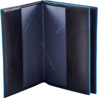 Обложка для документов Piquadro Blue Square PP5246B2R/BLU2 синий натур.кожа - купить недорого с доставкой в интернет-магазине