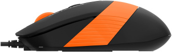 Мышь A4Tech Fstyler FM10S черный/оранжевый оптическая 1600dpi silent USB 3but (FM10S USB ORANGE) - купить недорого с доставкой в интернет-магазине