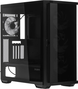 Корпус Zalman Z10 Duo черный без БП ATX 7x120mm 5x140mm audio bott PSU - купить недорого с доставкой в интернет-магазине