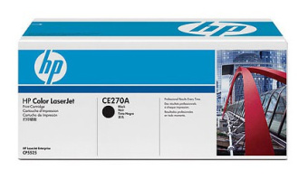 Картридж лазерный HP 650A CE270A черный (13500стр.) для HP LJ CP5520/5525 - купить недорого с доставкой в интернет-магазине