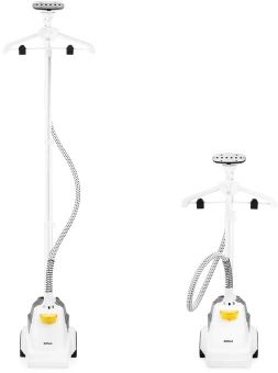 Отпариватель напольный Kitfort КТ-9155 2200Вт белый/черный - купить недорого с доставкой в интернет-магазине