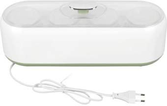 Йогуртница Kitfort KT-2007 20Вт 4б. 200мл упр.:электрон. белый/зеленый - купить недорого с доставкой в интернет-магазине