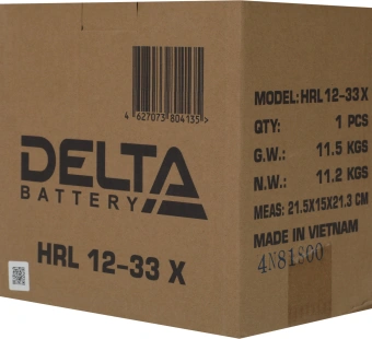 Батарея для ИБП Delta HRL 12-33 X 12В 33Ач - купить недорого с доставкой в интернет-магазине