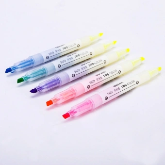 Набор текстовыделителей Deli S619 скошенный пиш. наконечник двухсторонний 6цв. ПЭТ-бокс (5шт.) - цена, купить или заказать с доставкой в интернет-магазине Набор текстовыделителей Deli S619 скошенный пиш. наконечник двухсторонний 6цв. ПЭТ-бокс (5шт.) - купить недорого с доставкой в интернет-магазине