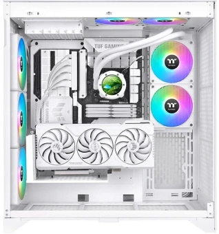 Система водяного охлаждения Thermaltake TH240 V2 Ultra EX Snow ARGB Soc-AM5/AM4/1151/1200/1700 белый 4-pin 28.5dB Al+Cu LCD Ret (CL-W425-PL12SW-A) - купить недорого с доставкой в интернет-магазине