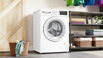 Стиральная машина Bosch WNA144VLSN пан.швед. класс: E загр.фронтальная макс.:9кг (с сушкой) белый инвертор - купить недорого с доставкой в интернет-магазине